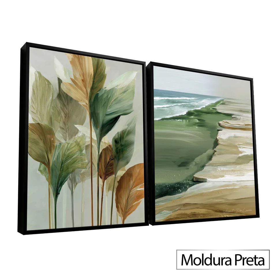 Quadro Refúgio Natural 2 Peças