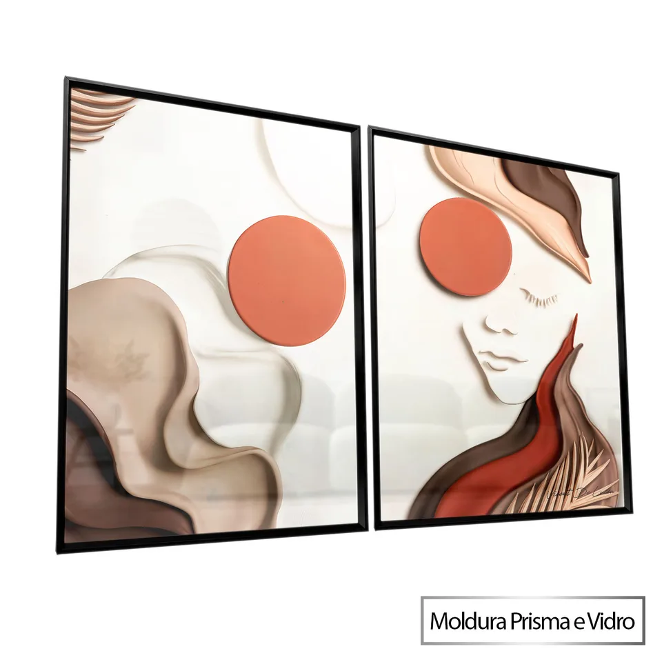 Quadro Beleza Boho 2 Peças