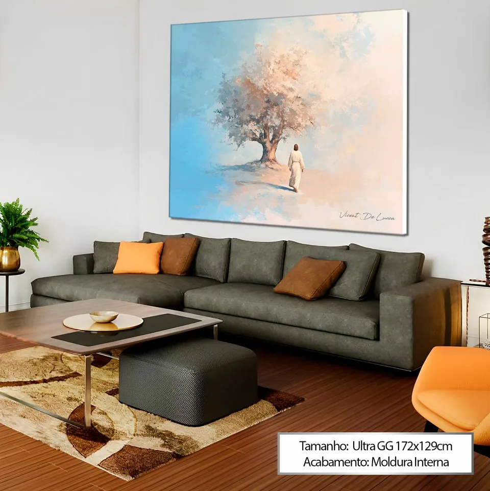 Quadro Jesus e a Árvore de Fé - Coleção Minimalista — foto 9