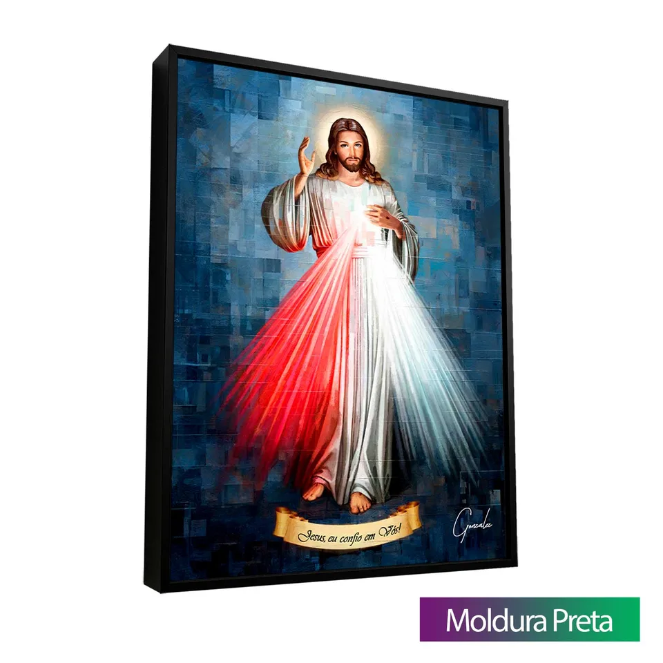 8985 Quadro Jesus Misericordioso Grid Art (5)