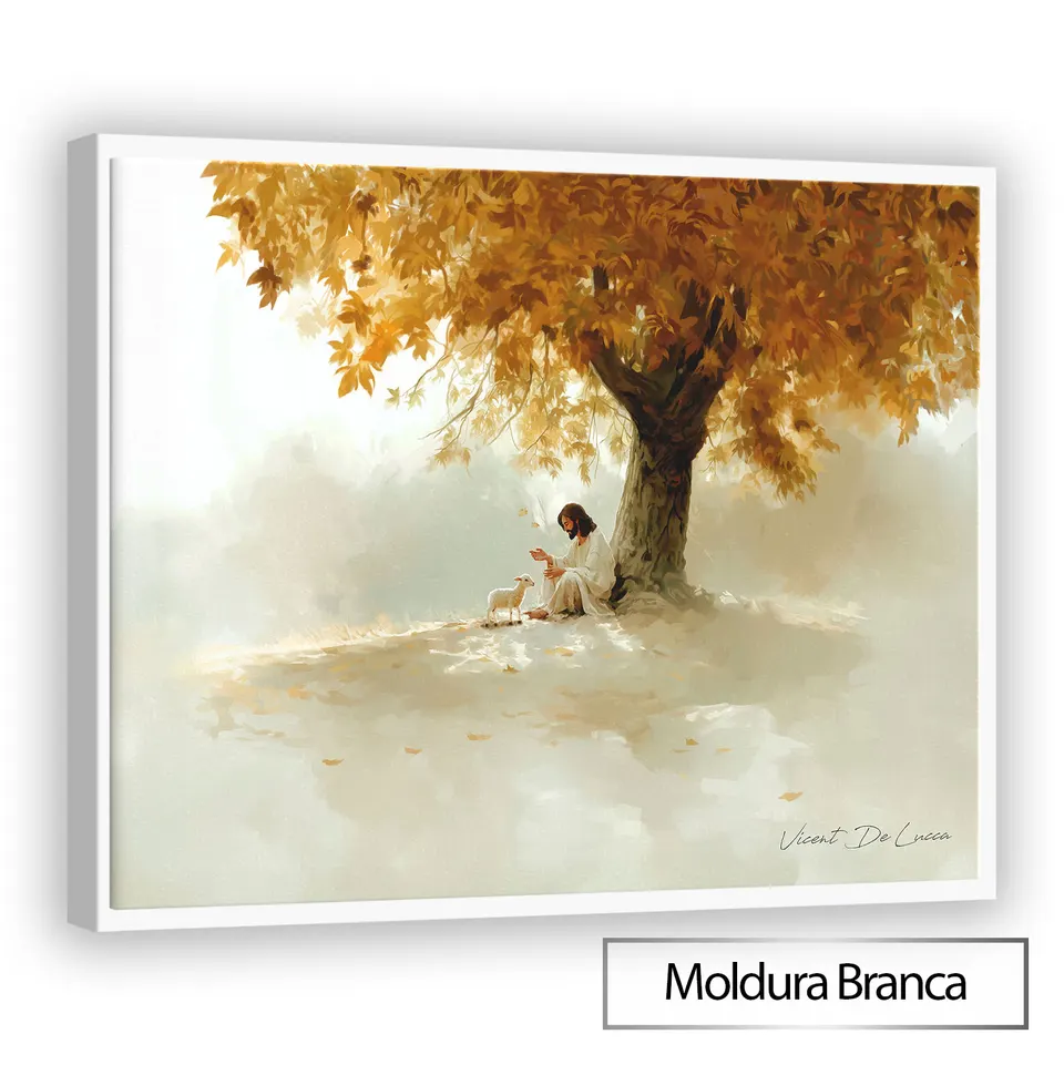 Quadro O Acolhimento de Cristo - Coleção Minimalista