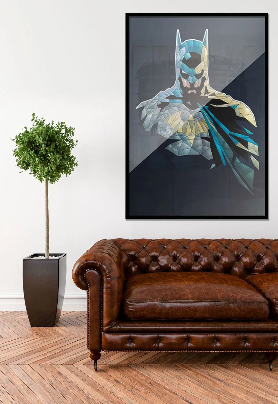 Quadro Batman Oficial Geométrico