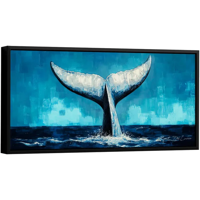 Quadro Cauda da Baleia Majestosa - Quadros de Paisagem | QuadrosDecorativos.com