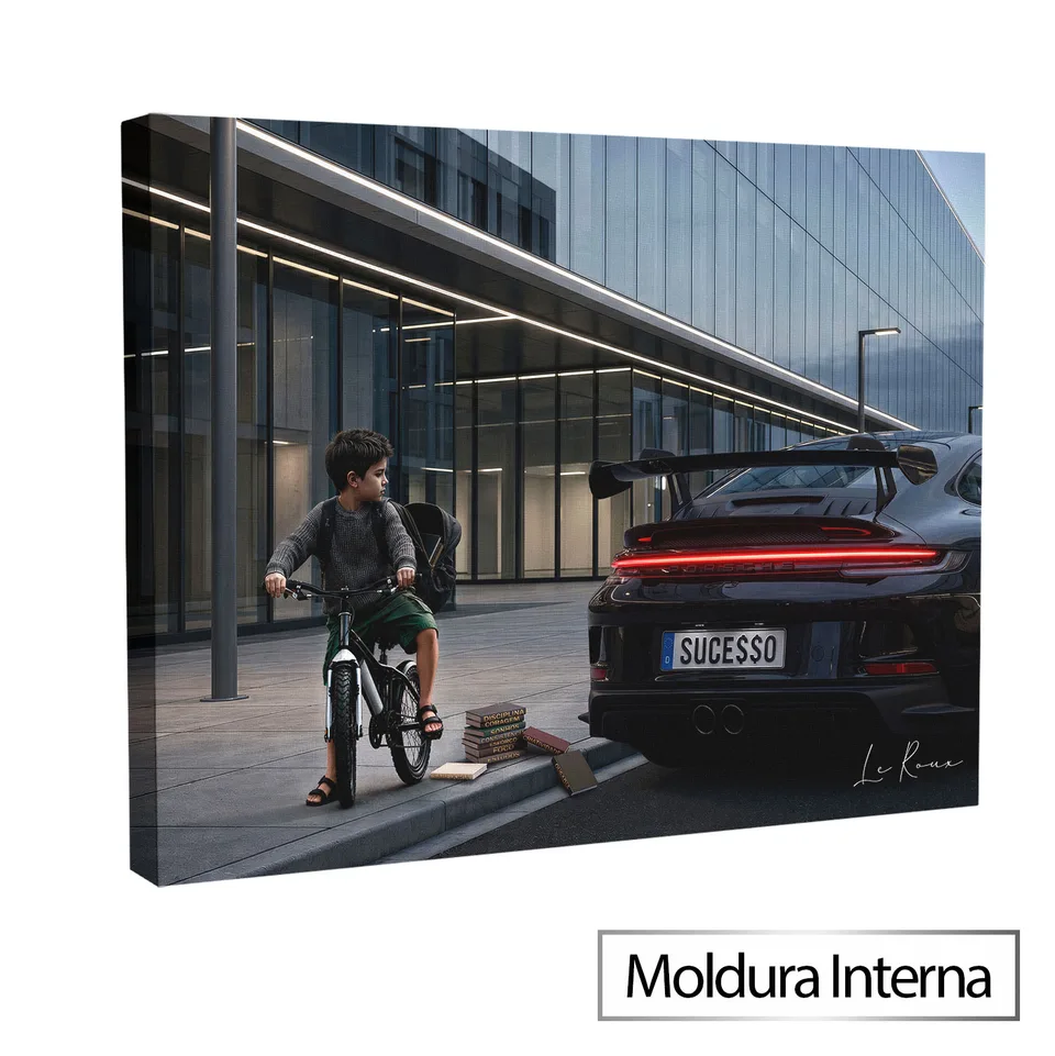 Quadro A Origem do Sucesso — Moldura Interna, Médio 64x48