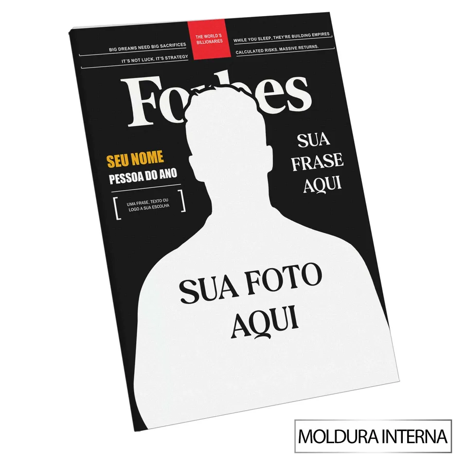 Quadro Capa Forbes Personalizado