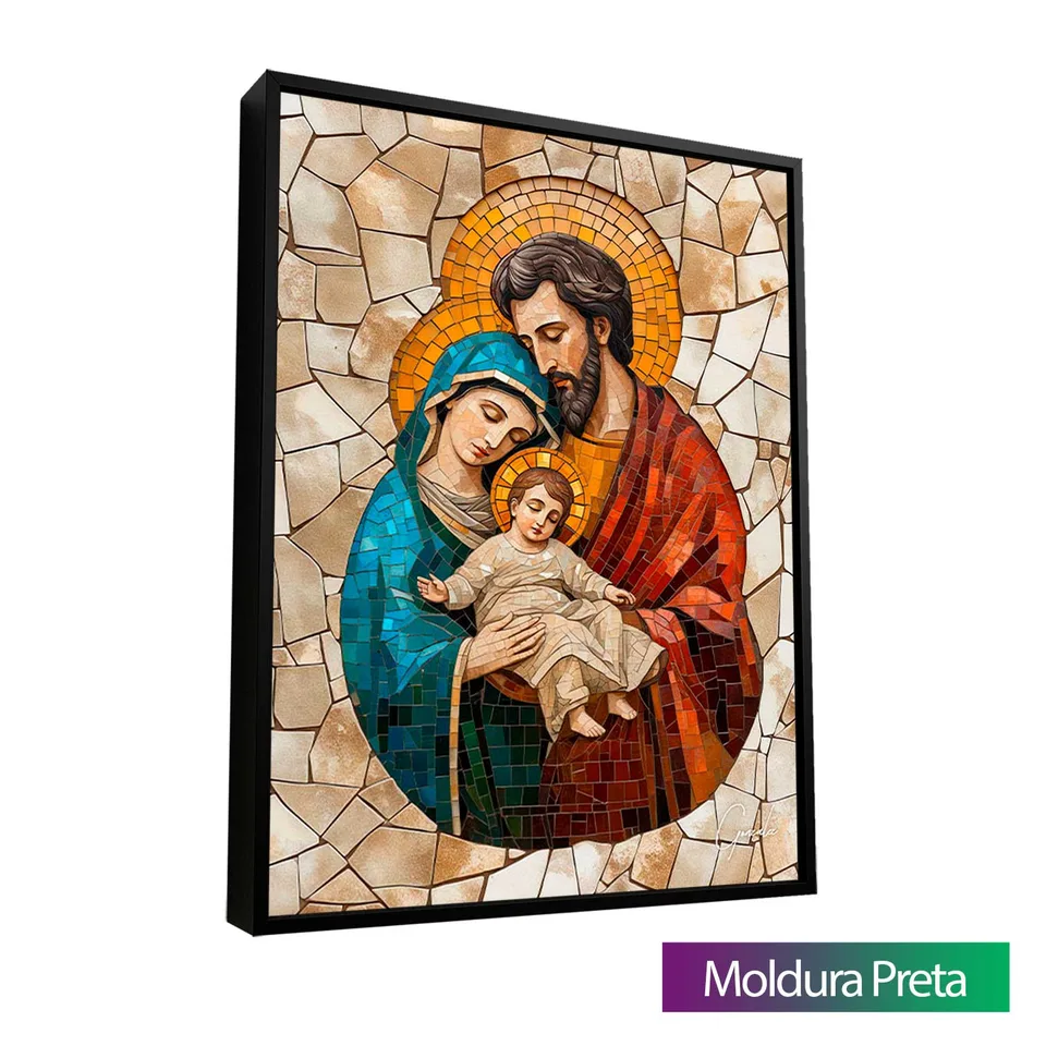 Quadro Sagrada Família Mosaico — foto 12