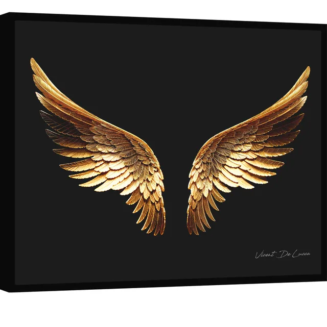 Quadro Asas Douradas