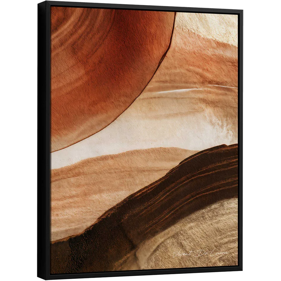 Quadro Abstrato Pinceladas de Terra — foto 1