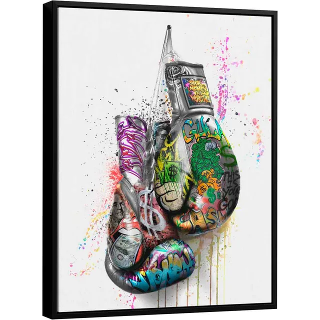 Quadro Luva de Boxe Grafite CRAIG