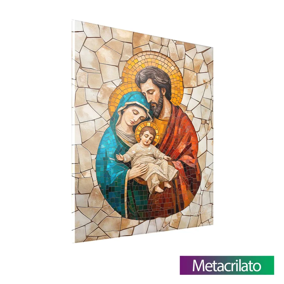 Quadro Sagrada Família Mosaico — foto 14