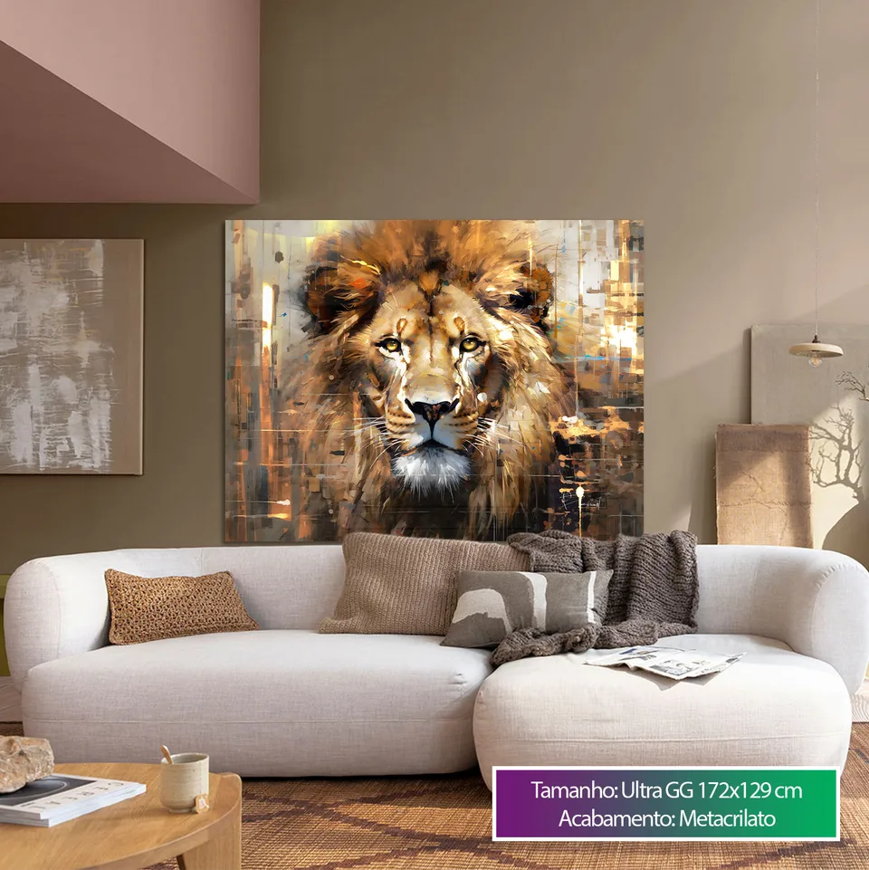 Quadro Leão Strati D'Arte — foto 13