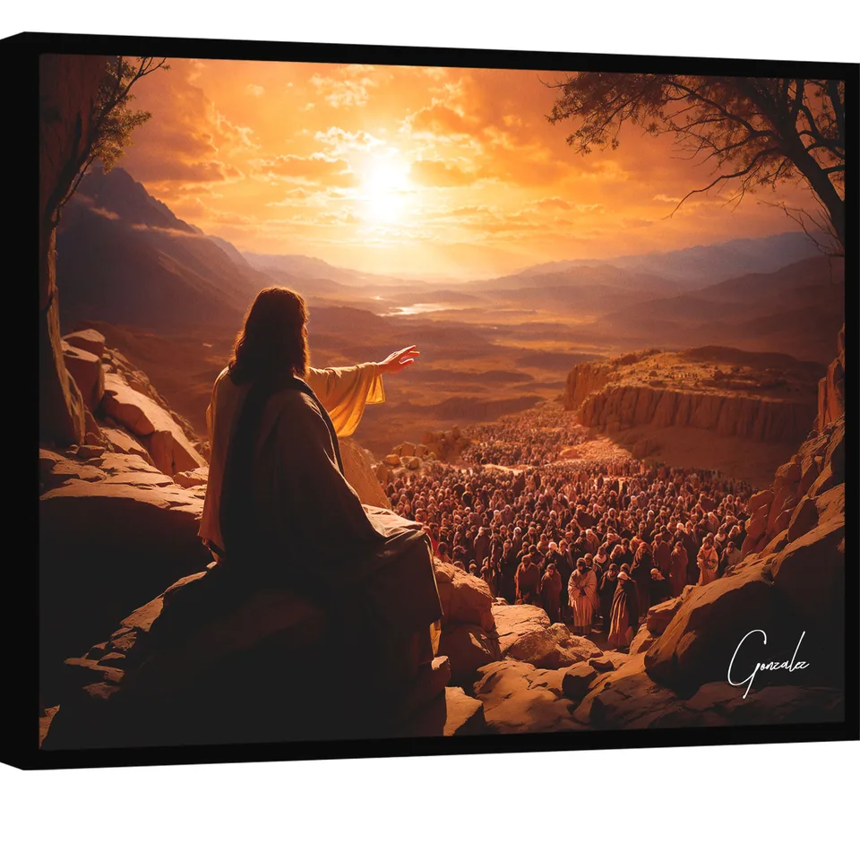 Quadro Jesus e seus Seguidores