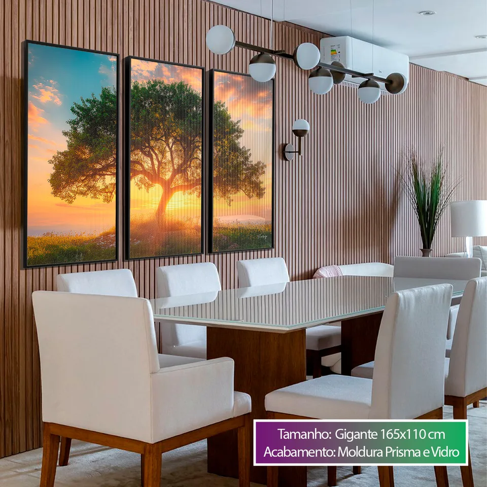 8958 Quadro Árvore ao Entardecer 3 Peças (9)