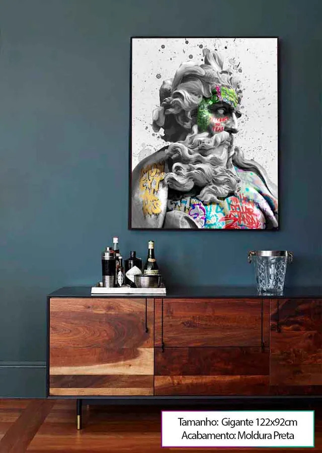 Quadro Zeus Grafite CRAIG