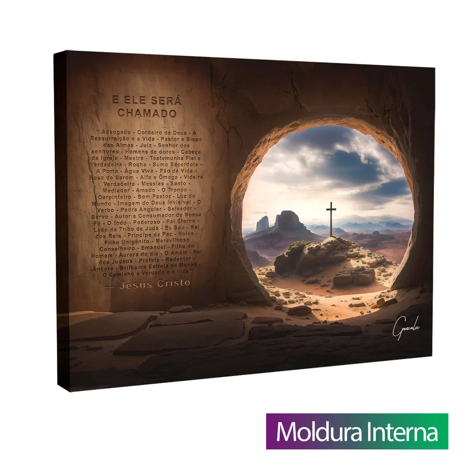 Quadro A Ressurreição de Cristo — Moldura Interna, Médio 64x48