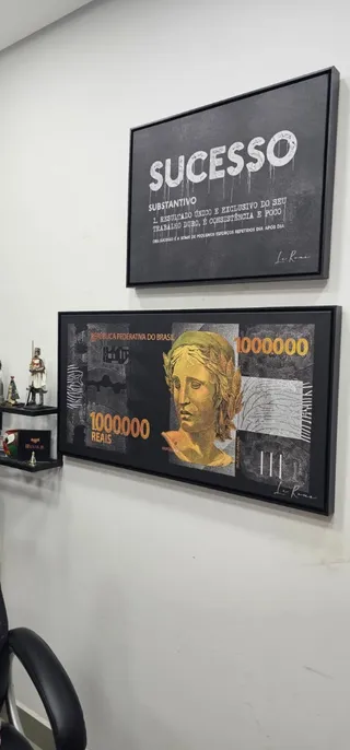 Quadro 1 Milhão de Reais na casa de Derli