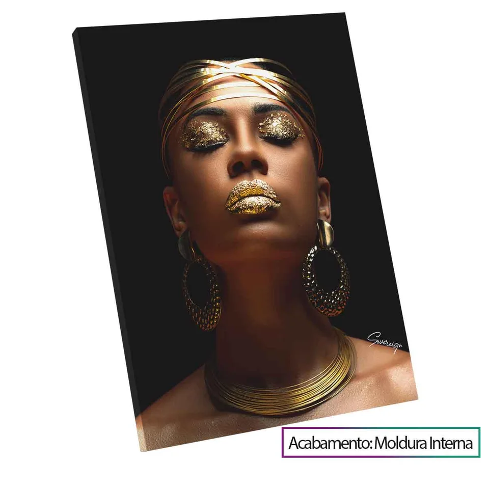 Quadro decorativo Africana Luxo
