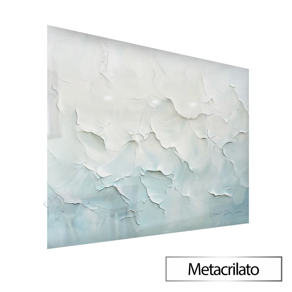 Quadro Abstrato Pinceladas do Vento em Metacrilato