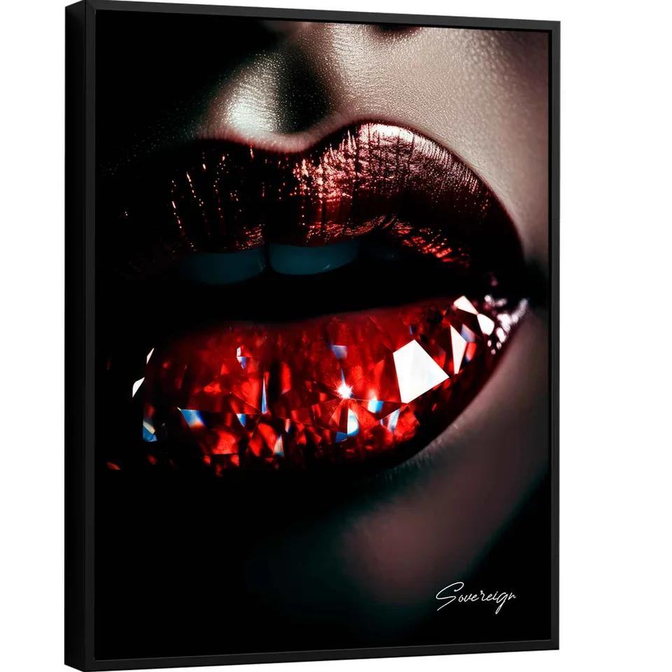 Quadro decorativo Boca de Cristal