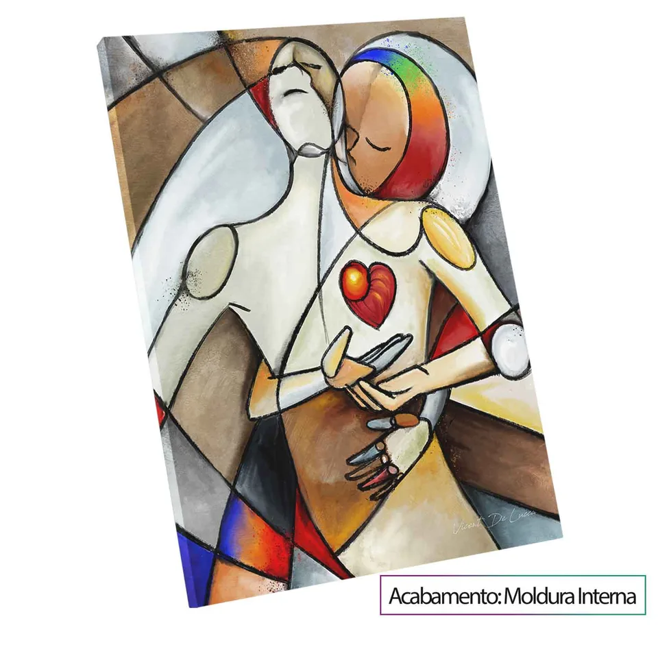 Quadro Encontro de Almas — Moldura Interna, Médio 64x48