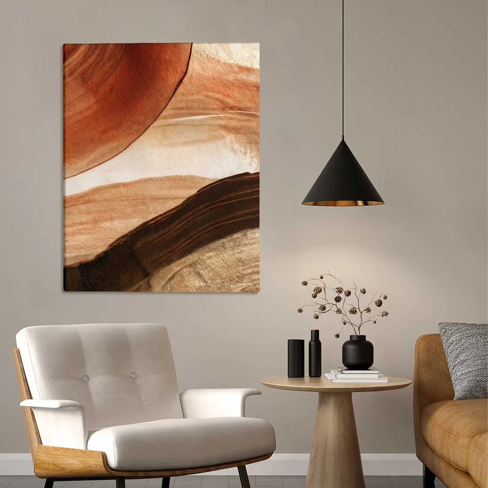 Quadro Abstrato Pinceladas de Terra — foto 7