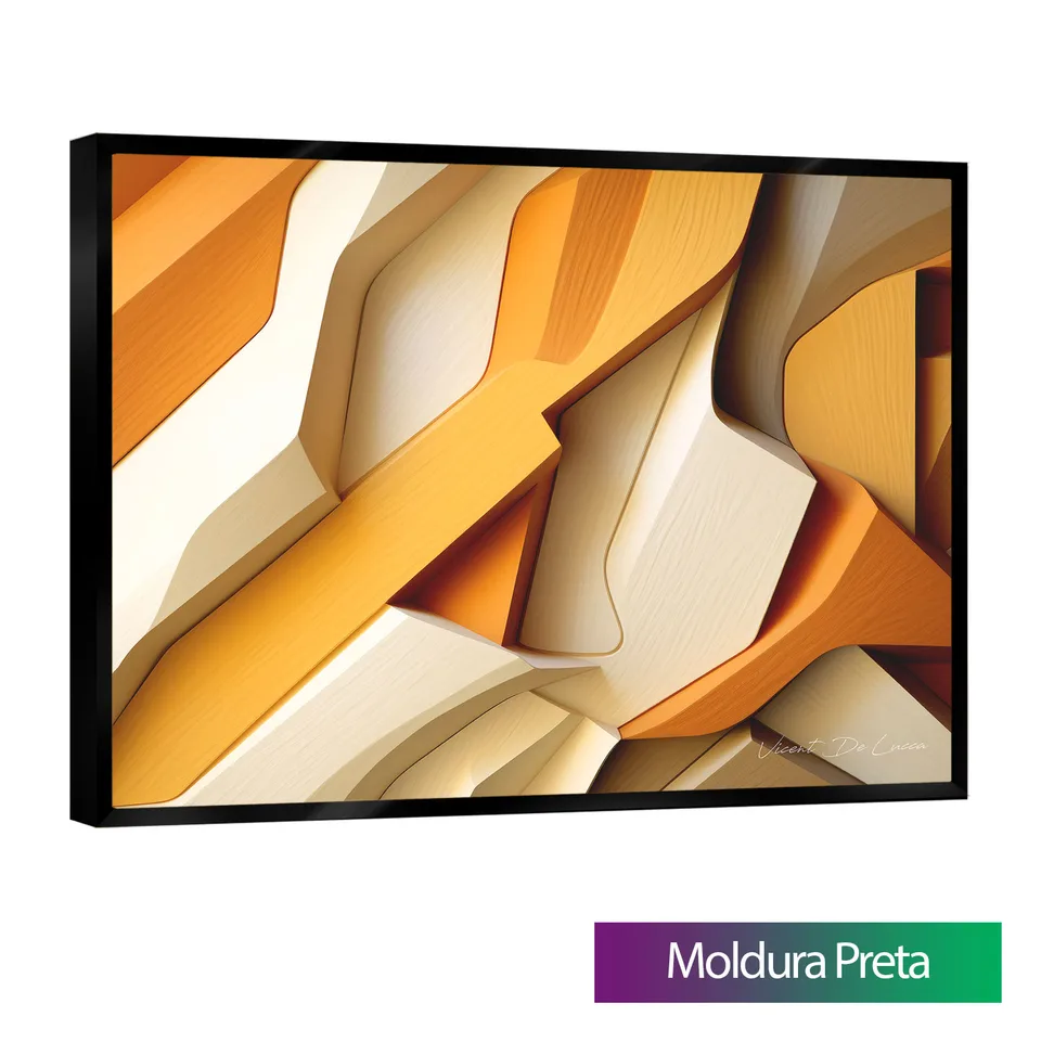 Quadro Abstrato Madeiras Fragmentadas — foto 13