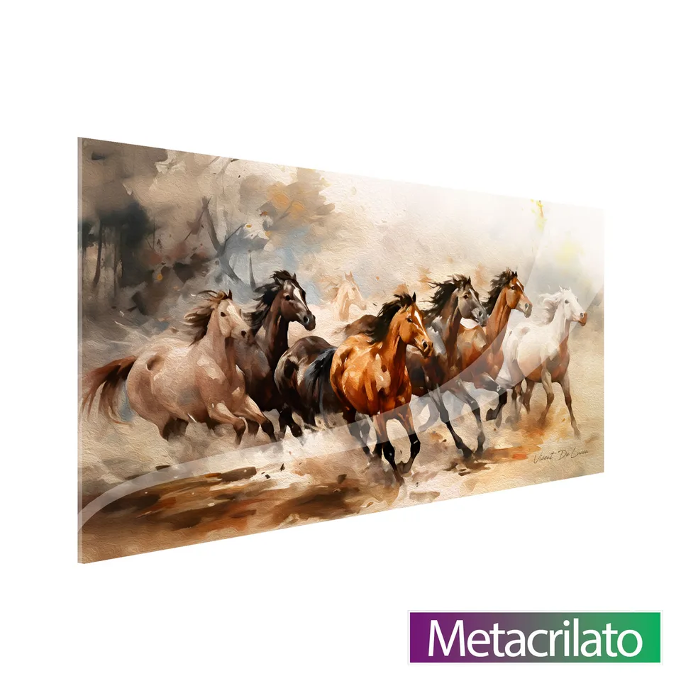 Quadro decorativo Cavalos Selvagens