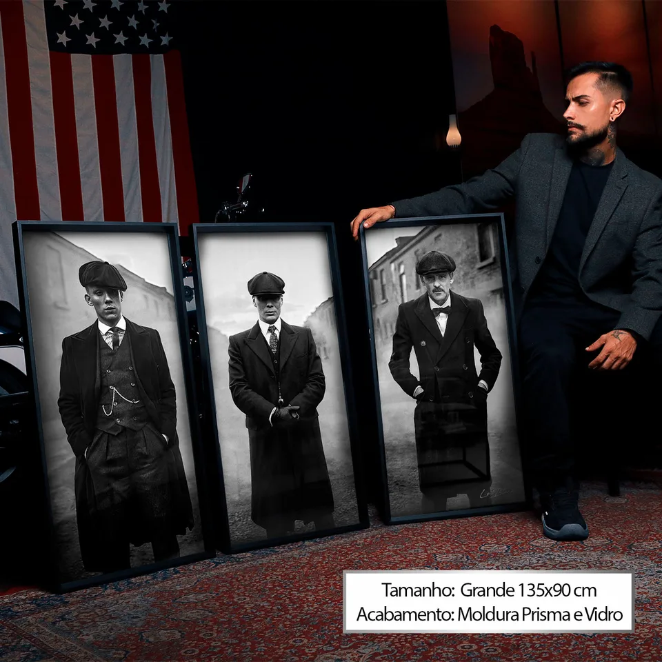 8382 Quadro Trio Peaky Blinders 3 Peças (21)