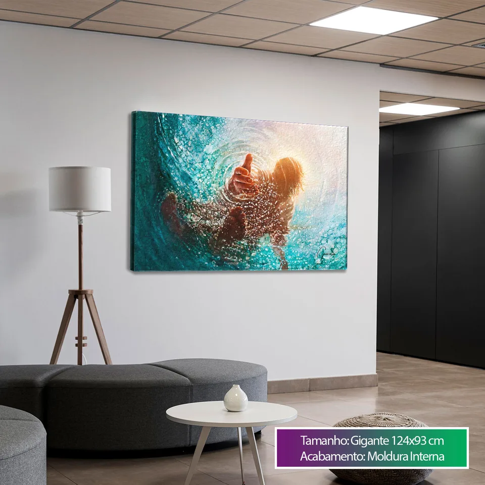 Quadro Crê no Senhor Jesus Cristo e serás salvo — foto 9