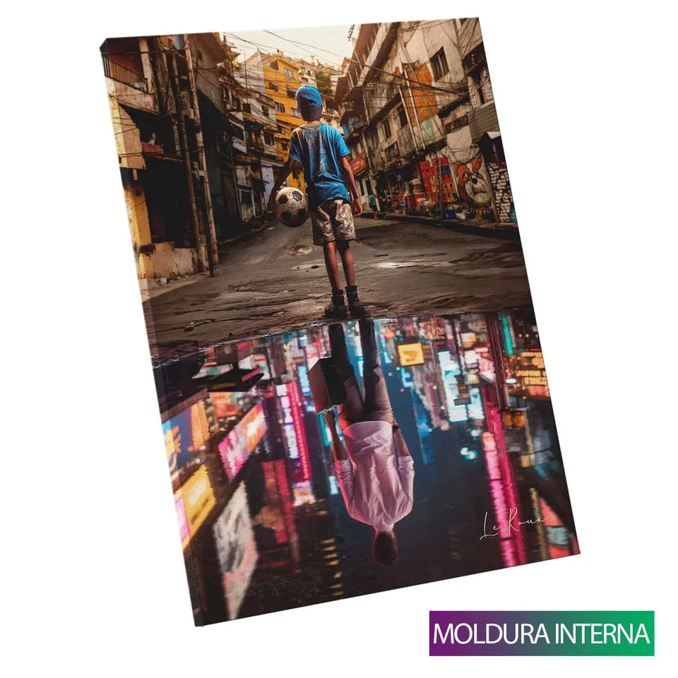 Quadro Nunca se Esqueça de Onde Você Veio — Moldura Interna, Médio 64x48