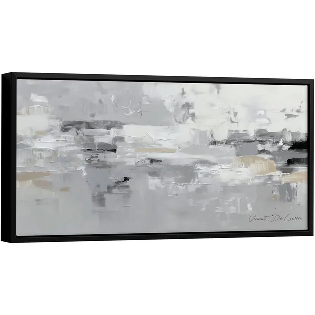 Quadro Abstrato Horizonte Neutro - Quadros Abstratos | QuadrosDecorativos.com
