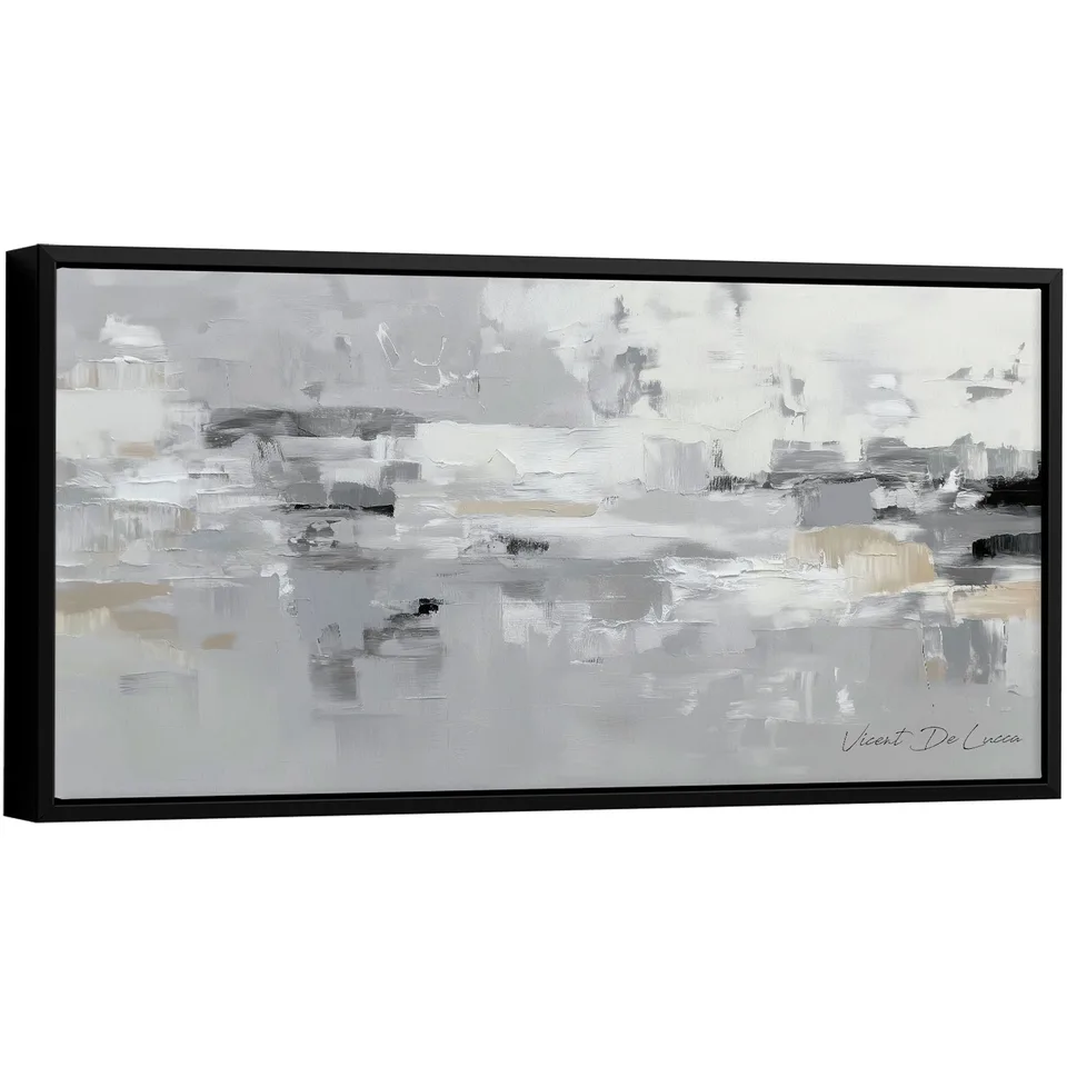 Quadro Abstrato Horizonte Neutro - Quadros Abstratos | QuadrosDecorativos.com