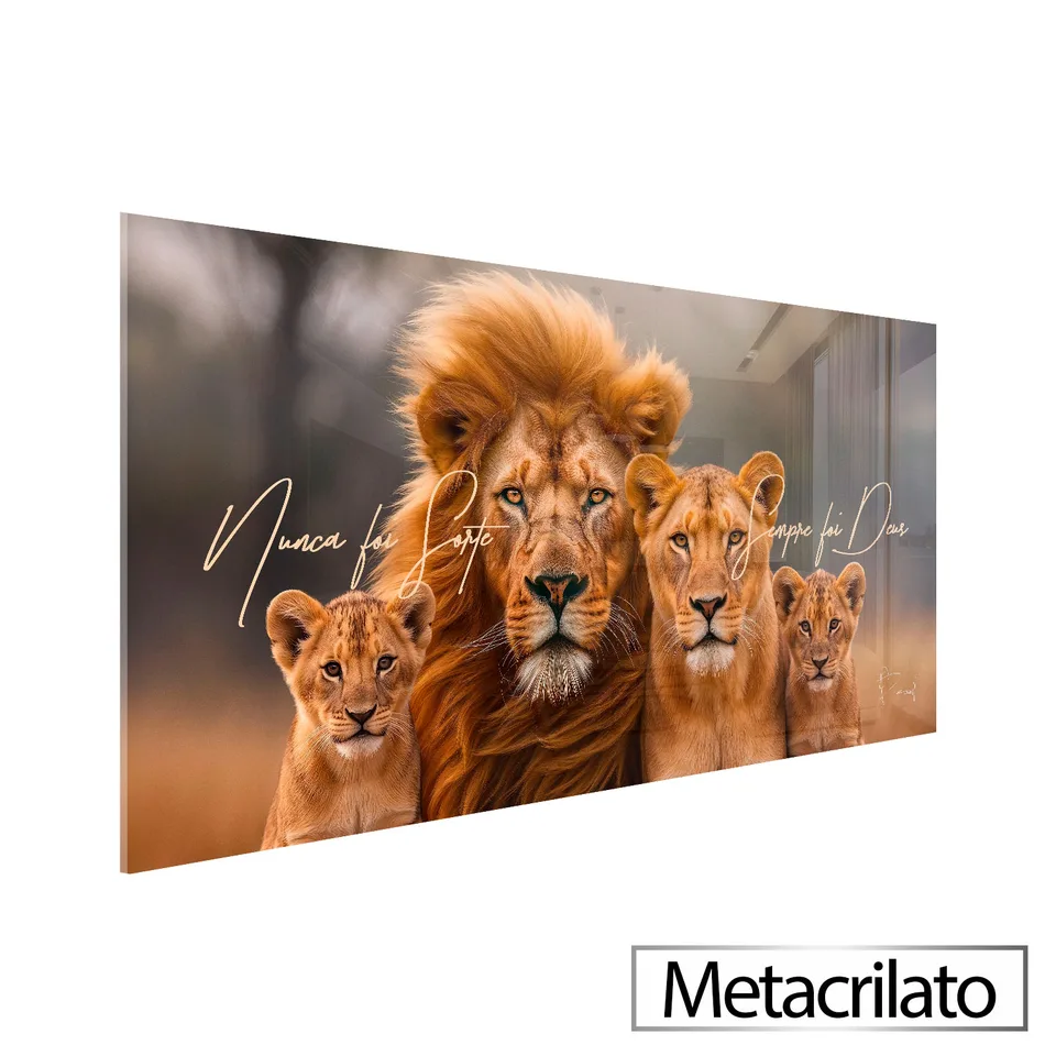 Quadro Nunca Foi Sorte, Sempre Foi Deus - Família