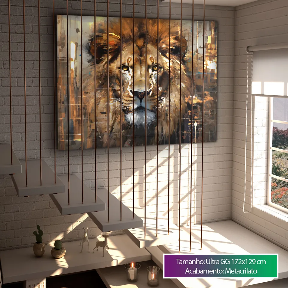 Quadro Leão Strati D'Arte — foto 10