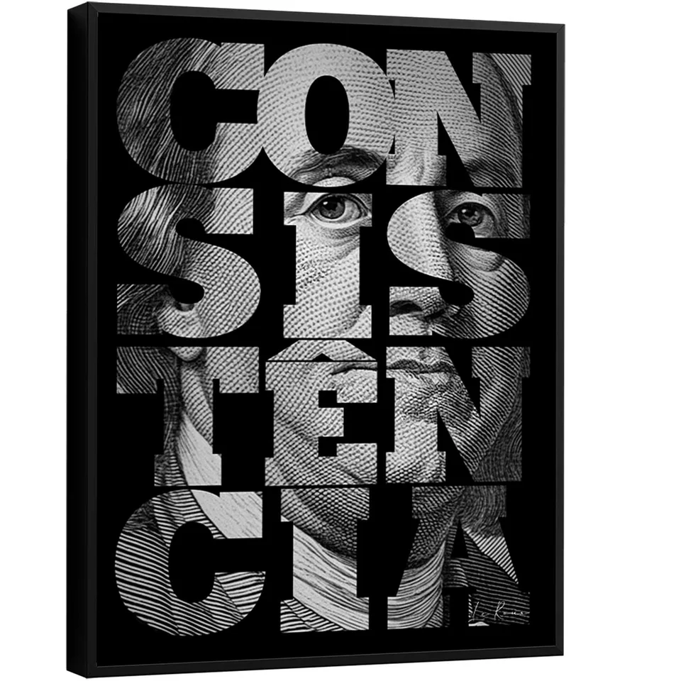 Quadro Consistência - Quadros de Motivação | QuadrosDecorativos.com