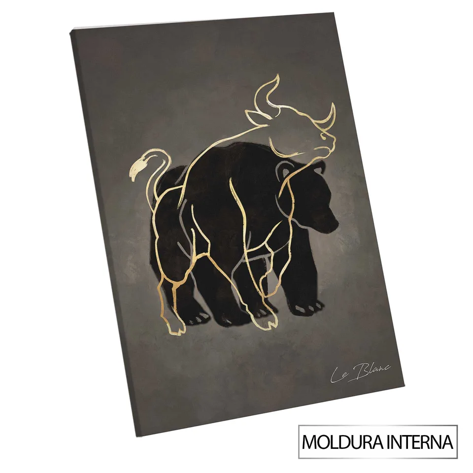 Quadro Domínio Financeiro — Moldura Interna, Médio 64x48