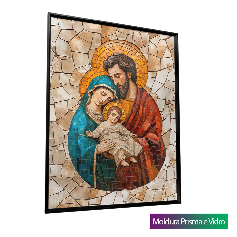 Quadro Sagrada Família Mosaico — foto 13