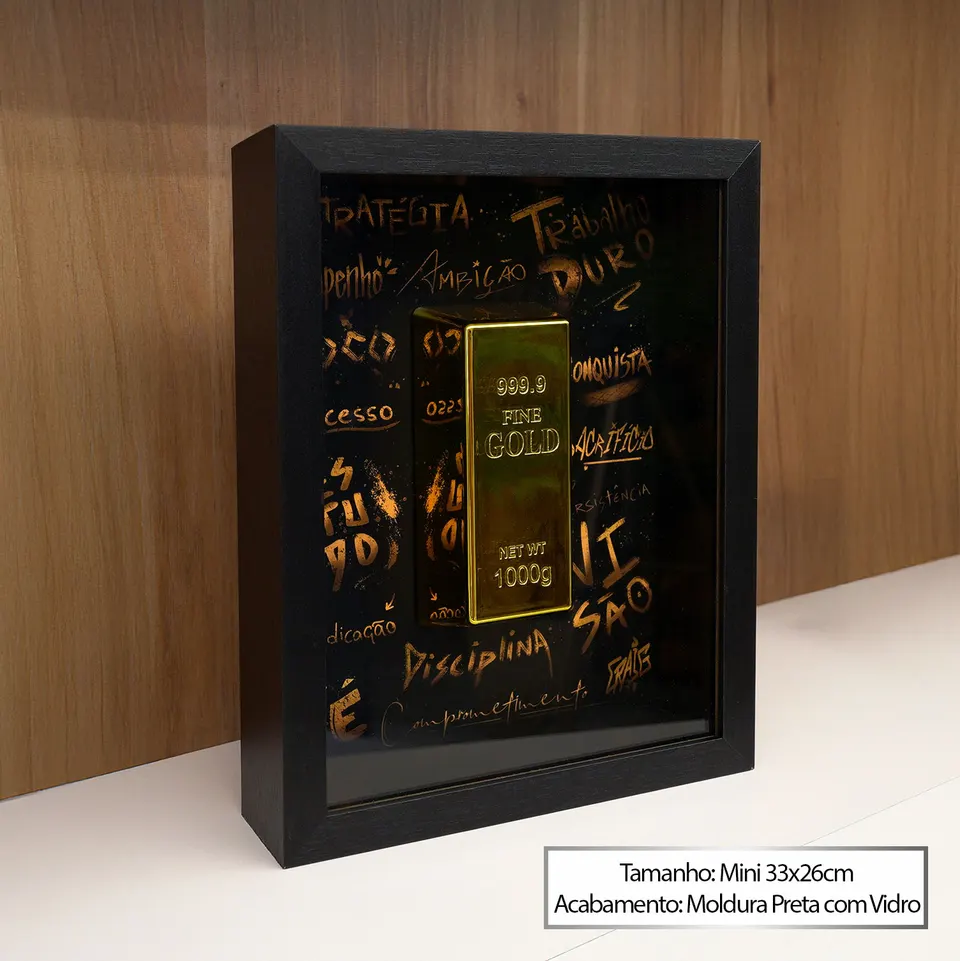 The Golden Bar Of Abundace Grafite em prateleira