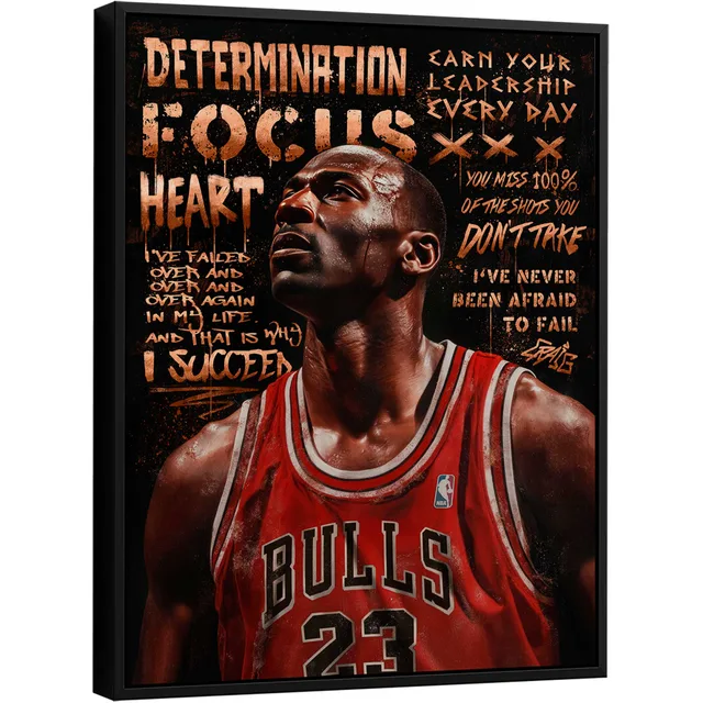 Quadro Michael Jordan Grafite CRAIG