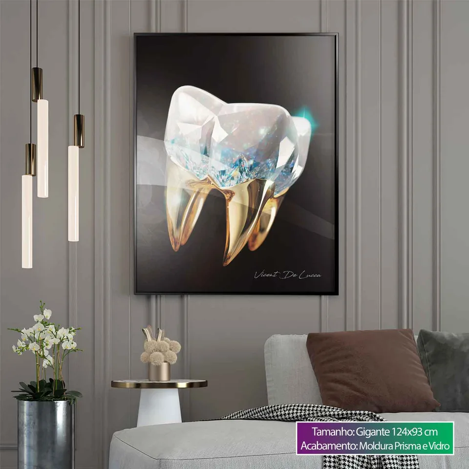 Quadro decorativo Dente de Diamante