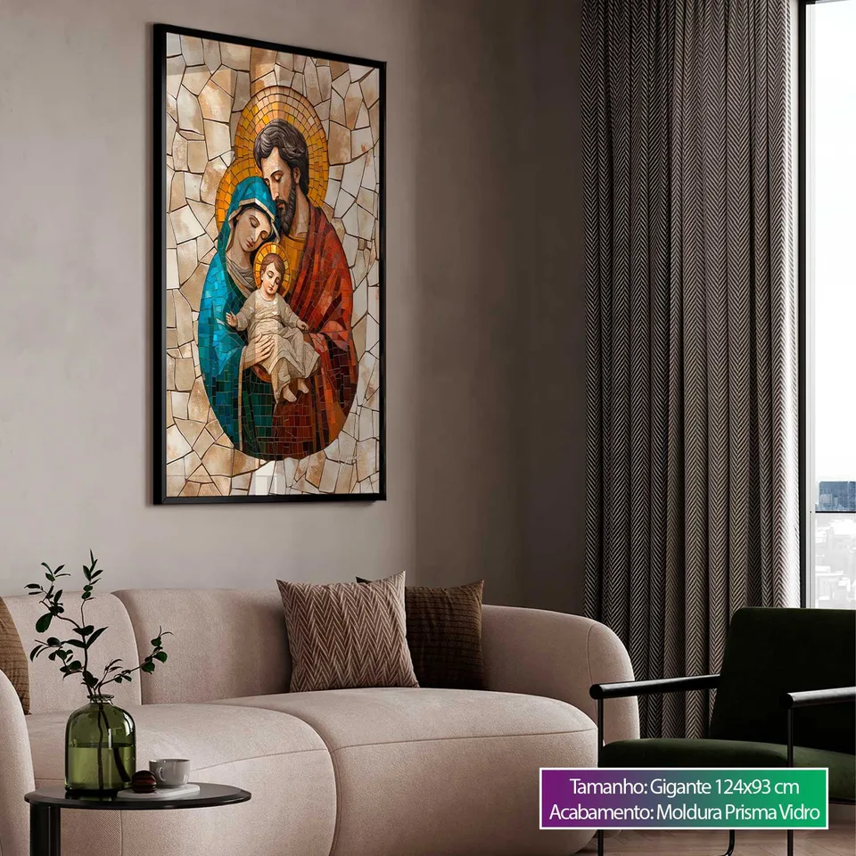 Quadro Sagrada Família Mosaico — foto 4