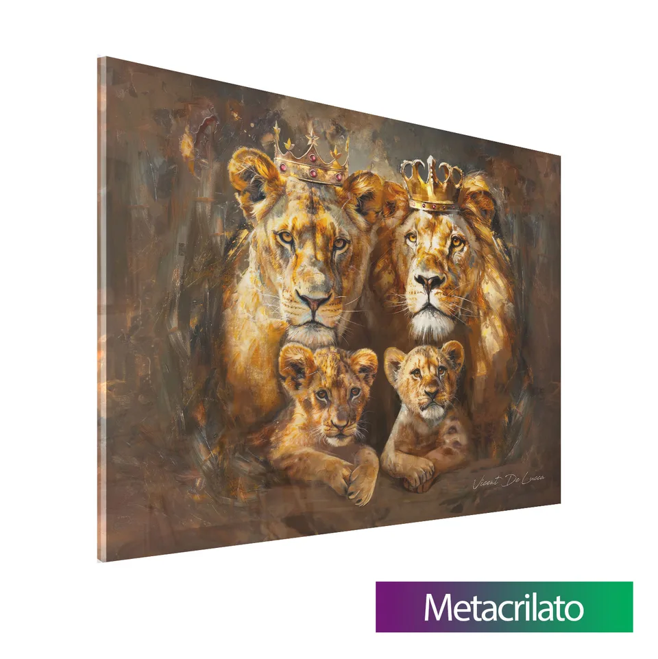 Quadro Família de Leões Imperiais — foto 14