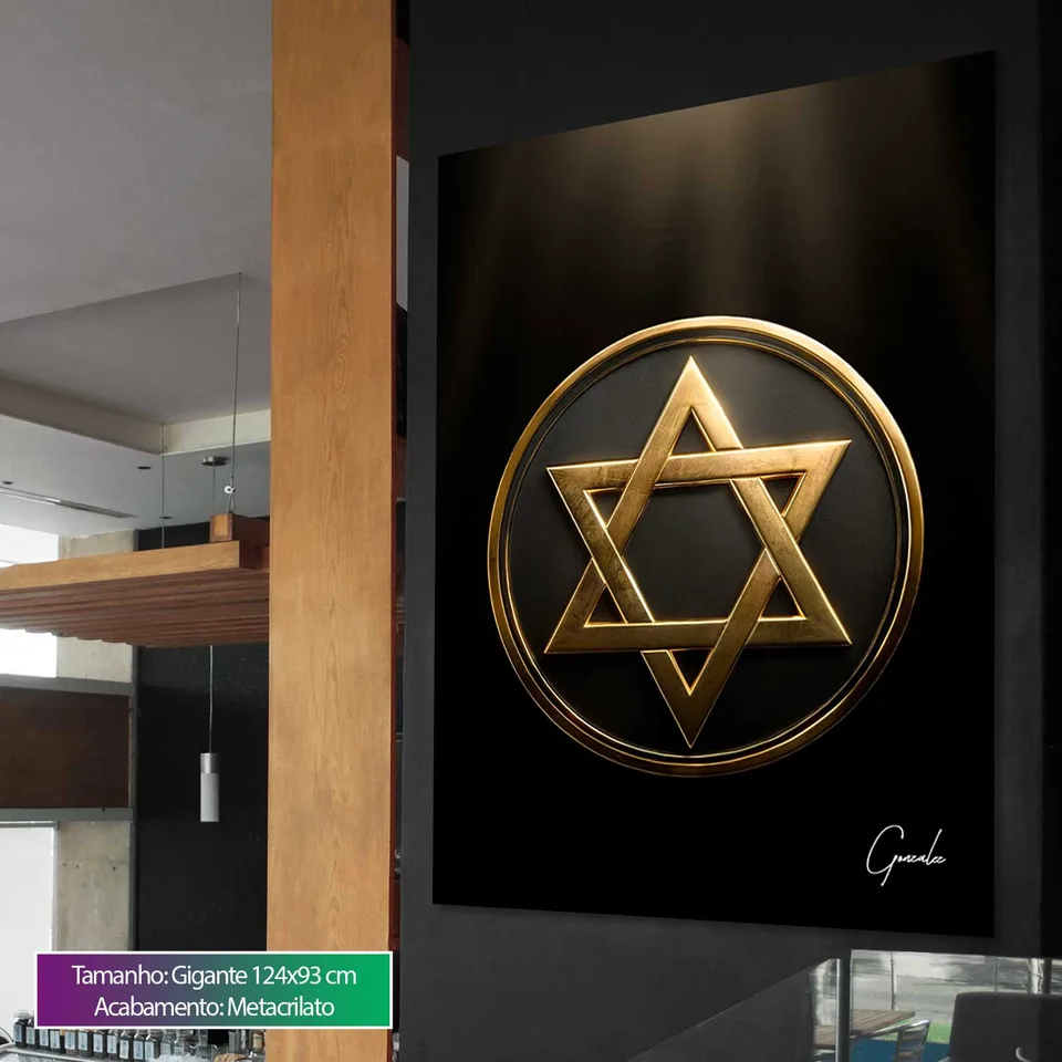 8900 Quadro Medalhão Estrela de Davi (5)