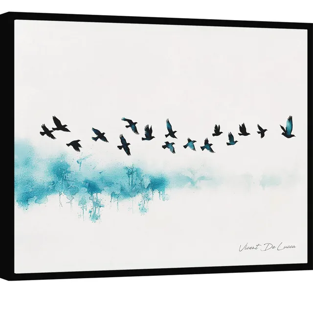 Quadro Pássaros Viajantes - Quadros Abstratos | QuadrosDecorativos.com