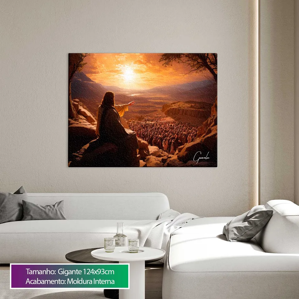 Quadro Jesus e seus Seguidores
