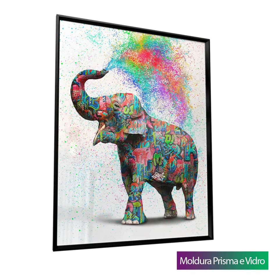 Quadro Elefante Colorido Grafite CRAIG — foto 11