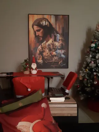 Quadro O Legado de Cristo na casa de Maria Elisa