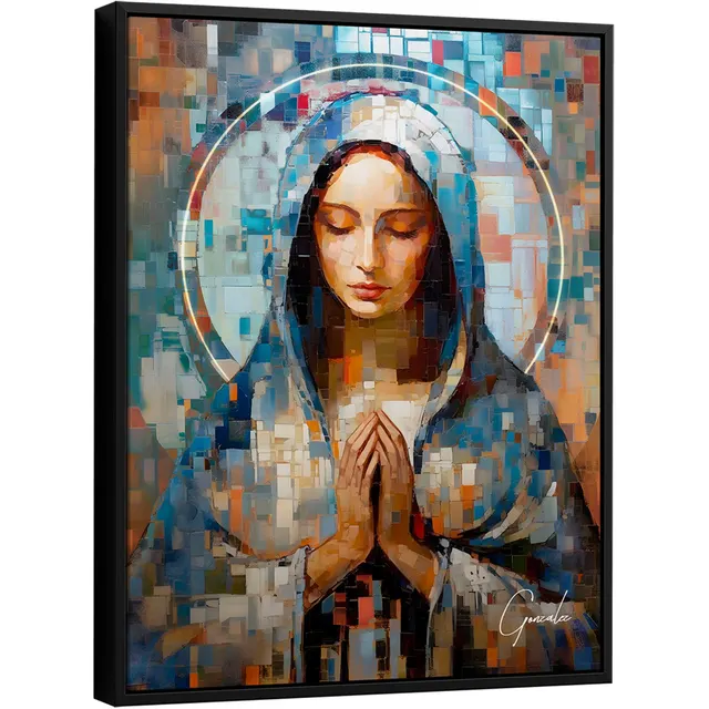 Quadro Virgem Maria Grid Art - BF 50 Quadros | QuadrosDecorativos.com