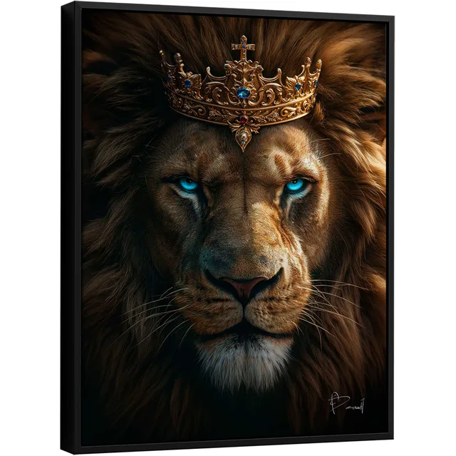 Quadro Leão Rei dos Reis - Quadros de Leão | QuadrosDecorativos.com
