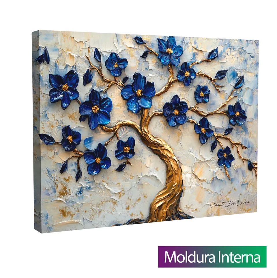 Quadro Árvore da Sabedoria — Moldura Interna, Médio 64x48